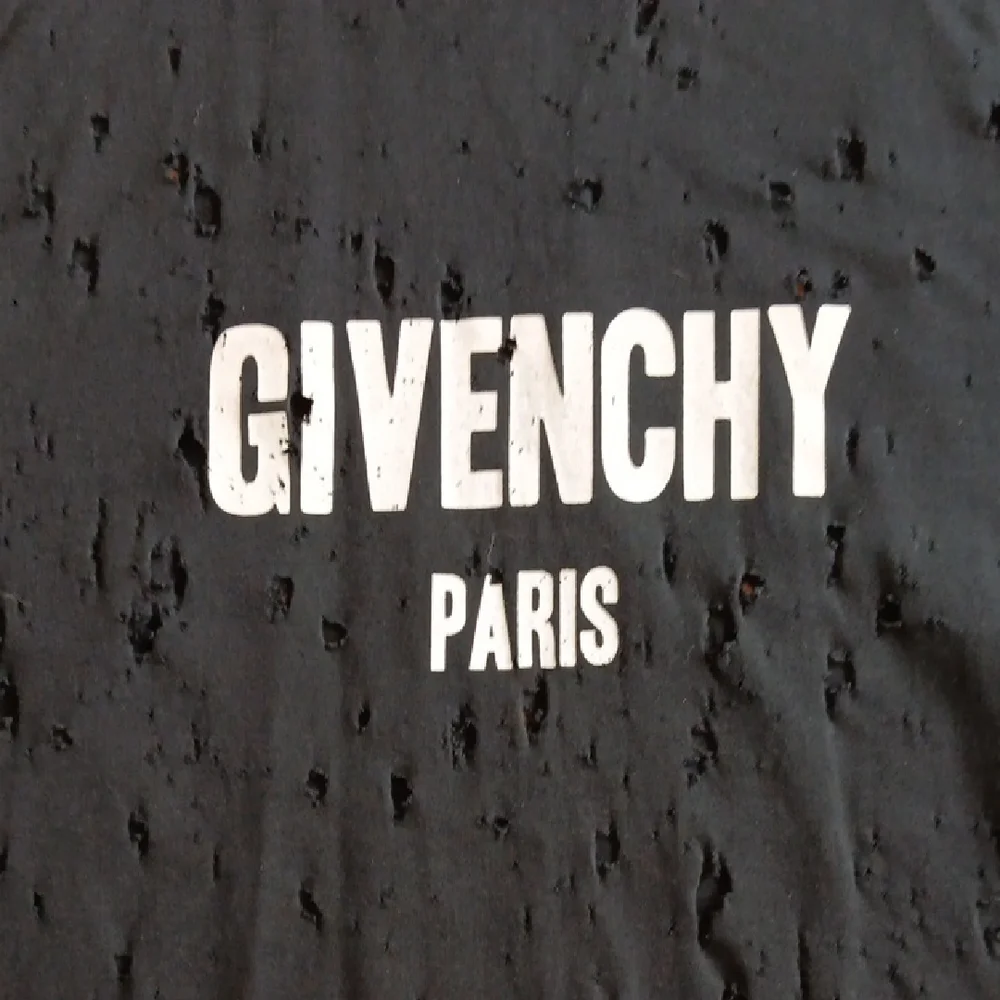 Givenchy Black Distressed Cotton Short Sleeve Tee Unisex XS EUC - Picture 4 of 6